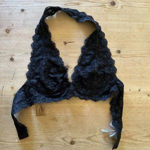 Free People - Galloon Lace Halter Bra - S